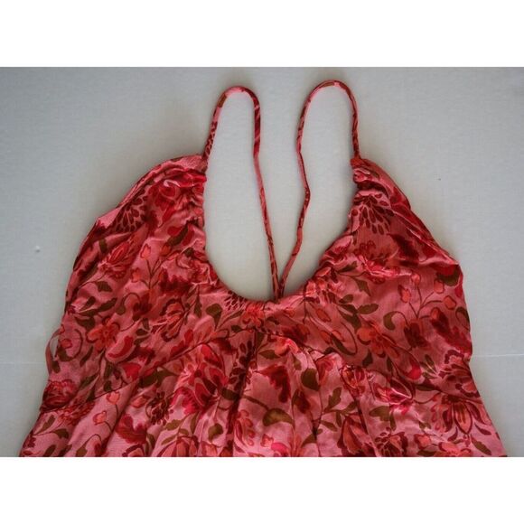 Free People OB1486669 Women's Sz Large Pink Pixie Printed Tunic Top - Picture 3 of 8